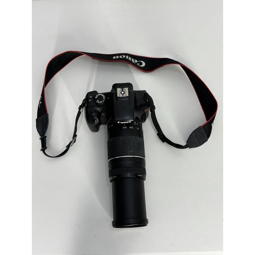 Canon EOS Rebel T3 12.2 MP DSLR Camera W/Telephoto Zoom Lens & Battery Black